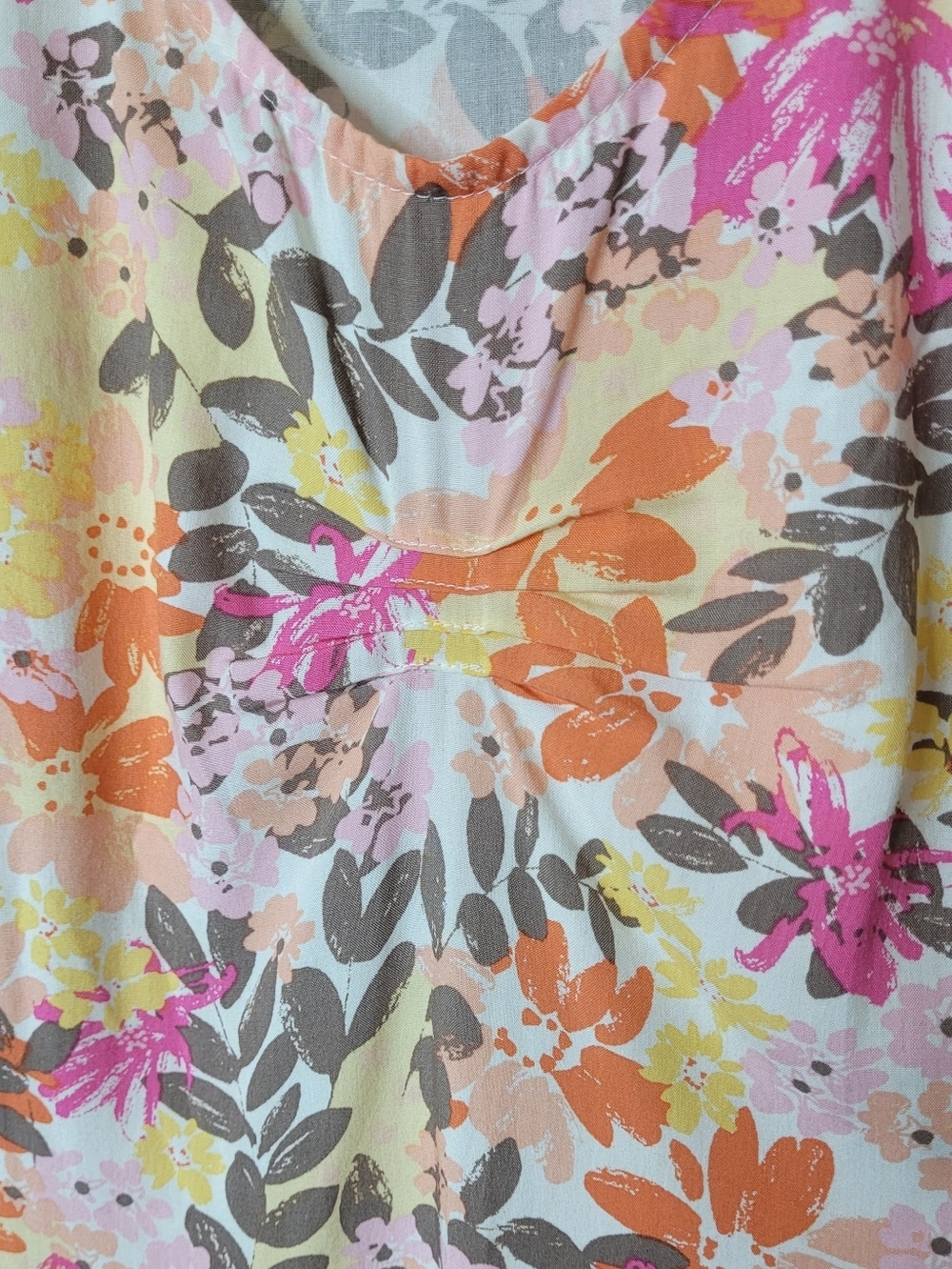 J. Jill Floral Sleeveless Summer Dress Pockets Size 10P - Picture 4 of 8